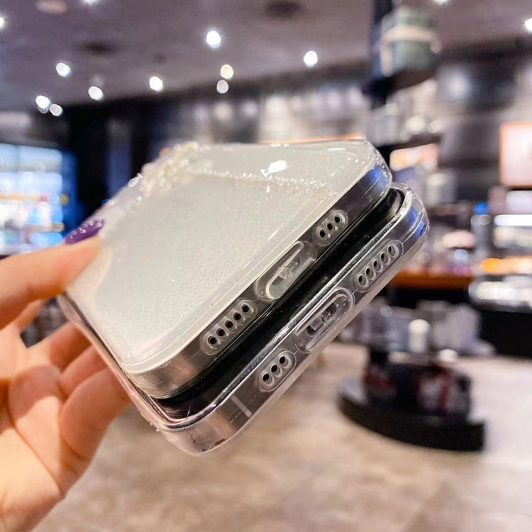 Pearl Bow Glitter Epoxy TPU Phone Case, For iPhone 14 Pro Max, For iPhone 14 Plus, For iPhone 14 Pro, For iPhone 14, For iPhone 13 Pro Max, For iPhone 13 Pro, For iPhone 13, For iPhone 13 mini, For iPhone 12 Pro Max, For iPhone 12 Pro, For iPhone 12...