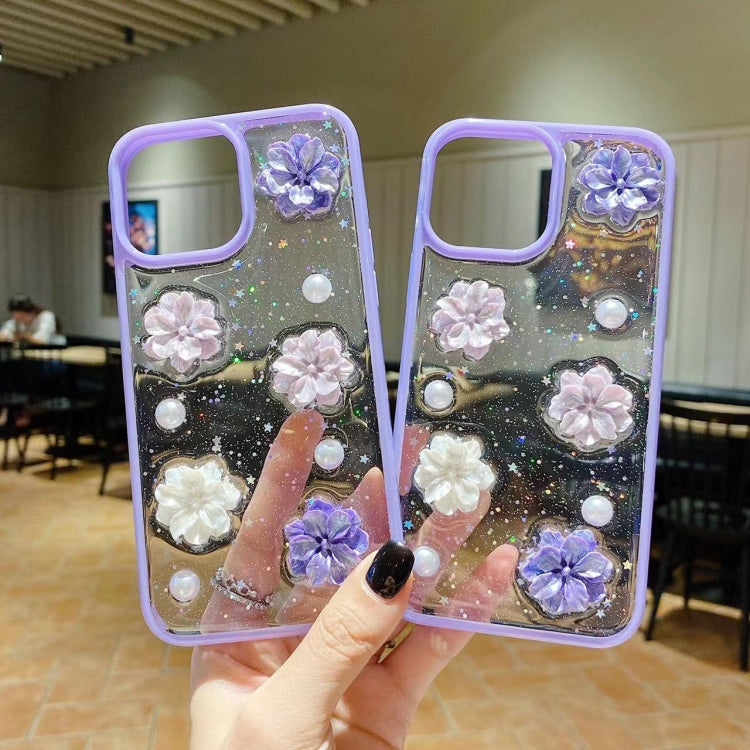 3D Bow Flowers Glitter Epoxy TPU Phone Case, For iPhone 14 Pro Max, For iPhone 14 Plus, For iPhone 14 Pro, For iPhone 14, For iPhone 13 Pro Max, For iPhone 13 Pro, For iPhone 13, For iPhone 13 mini, For iPhone 12 Pro Max, For iPhone 12 Pro, For iPhone ...