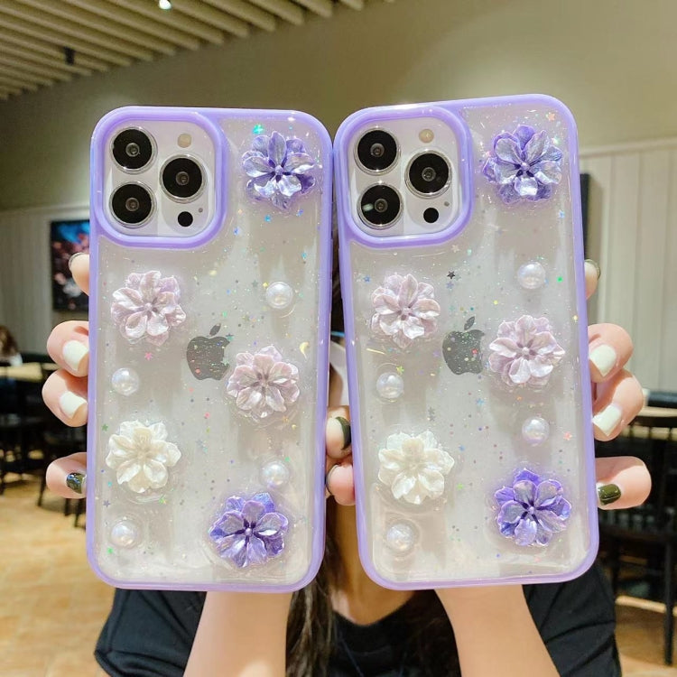 3D Bow Flowers Glitter Epoxy TPU Phone Case, For iPhone 14 Pro Max, For iPhone 14 Plus, For iPhone 14 Pro, For iPhone 14, For iPhone 13 Pro Max, For iPhone 13 Pro, For iPhone 13, For iPhone 13 mini, For iPhone 12 Pro Max, For iPhone 12 Pro, For iPhone ...