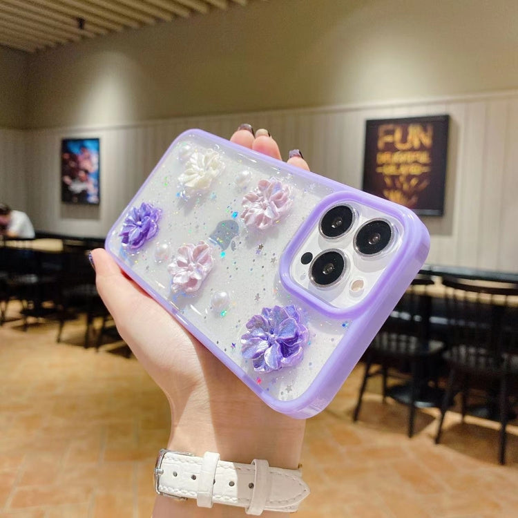 3D Bow Flowers Glitter Epoxy TPU Phone Case, For iPhone 14 Pro Max, For iPhone 14 Plus, For iPhone 14 Pro, For iPhone 14, For iPhone 13 Pro Max, For iPhone 13 Pro, For iPhone 13, For iPhone 13 mini, For iPhone 12 Pro Max, For iPhone 12 Pro, For iPhone ...