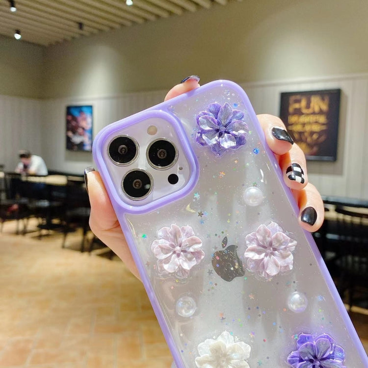 3D Bow Flowers Glitter Epoxy TPU Phone Case, For iPhone 14 Pro Max, For iPhone 14 Plus, For iPhone 14 Pro, For iPhone 14, For iPhone 13 Pro Max, For iPhone 13 Pro, For iPhone 13, For iPhone 13 mini, For iPhone 12 Pro Max, For iPhone 12 Pro, For iPhone ...