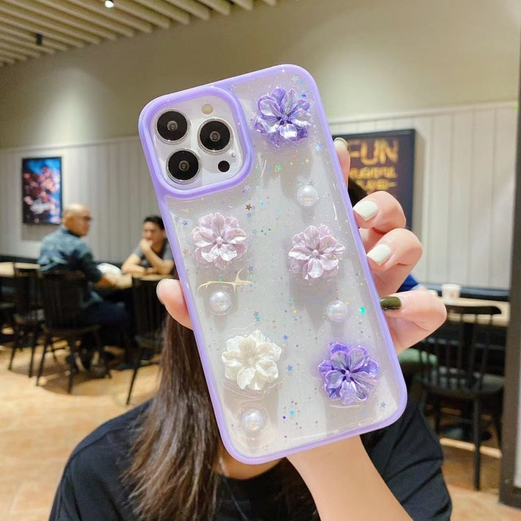 3D Bow Flowers Glitter Epoxy TPU Phone Case, For iPhone 14 Pro Max, For iPhone 14 Plus, For iPhone 14 Pro, For iPhone 14, For iPhone 13 Pro Max, For iPhone 13 Pro, For iPhone 13, For iPhone 13 mini, For iPhone 12 Pro Max, For iPhone 12 Pro, For iPhone ...