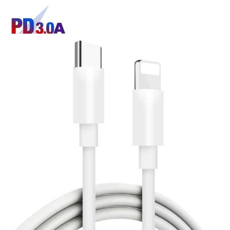 PD04 Type-C + USB Mobile Phone Charger with Type-C to 8 Pin Cable, UK Plug, UK Plug + Type-C to 8 Pin Cable