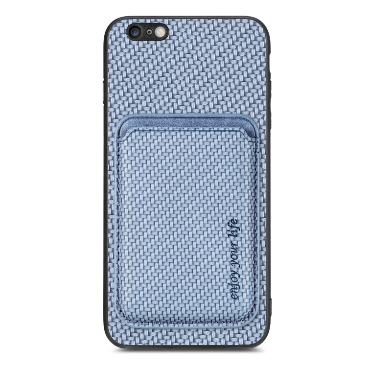 Carbon Fiber Leather Card Magsafe Magnetic Phone Case, For iPhone 6 Plus / 6S Plus, For iPhone 13, For iPhone 7 Plus / 8 Plus, For iPhone 11