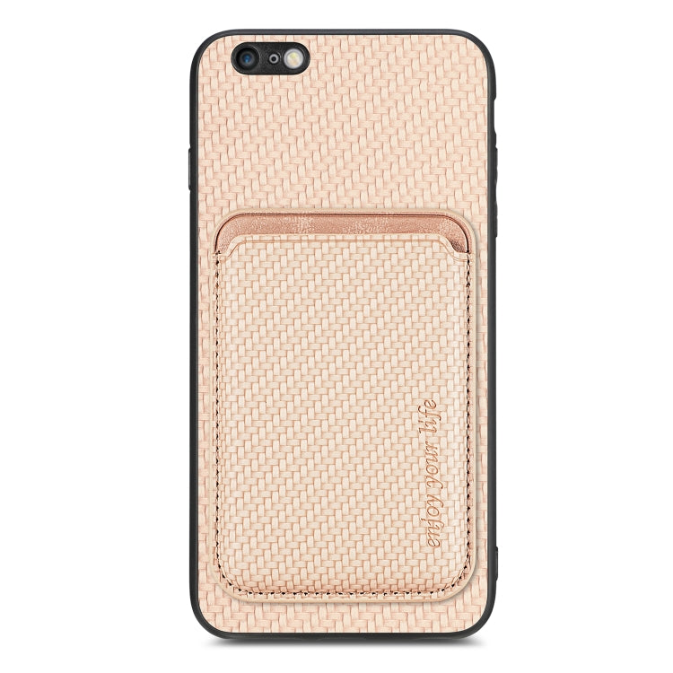 Carbon Fiber Leather Card Magsafe Magnetic Phone Case, For iPhone 6 Plus / 6S Plus, For iPhone 13, For iPhone 7 Plus / 8 Plus, For iPhone 11