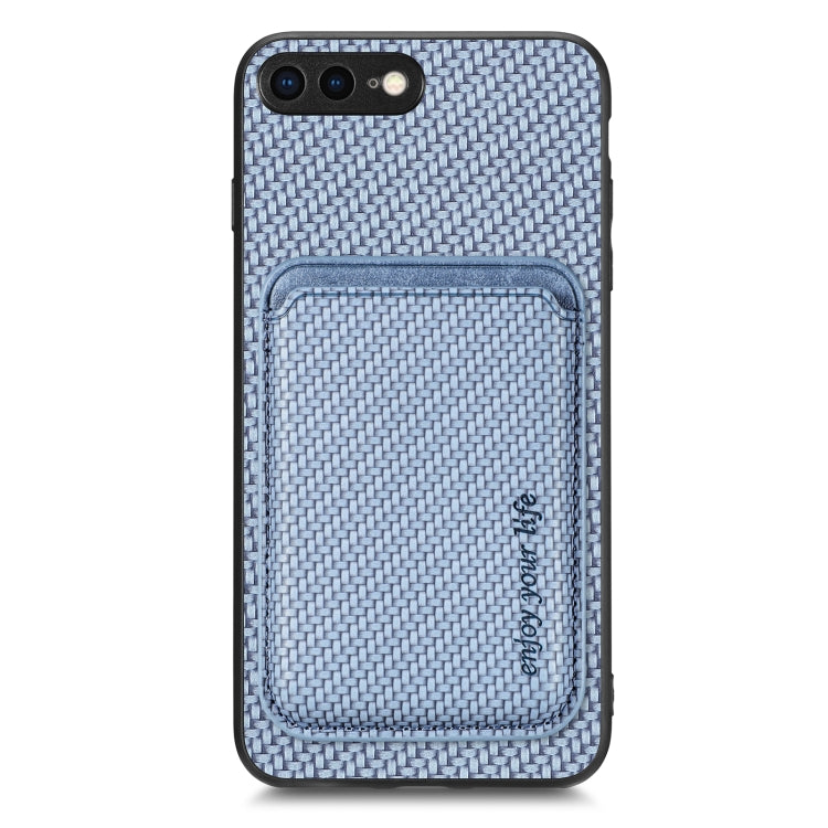 Carbon Fiber Leather Card Magsafe Magnetic Phone Case, For iPhone 6 Plus / 6S Plus, For iPhone 13, For iPhone 7 Plus / 8 Plus, For iPhone 11