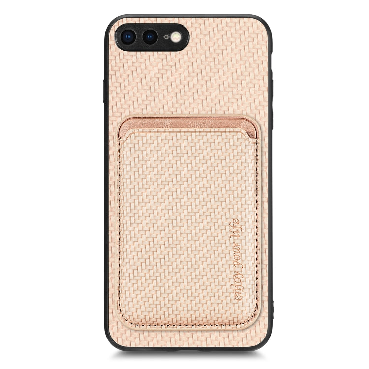 Carbon Fiber Leather Card Magsafe Magnetic Phone Case, For iPhone 6 Plus / 6S Plus, For iPhone 13, For iPhone 7 Plus / 8 Plus, For iPhone 11