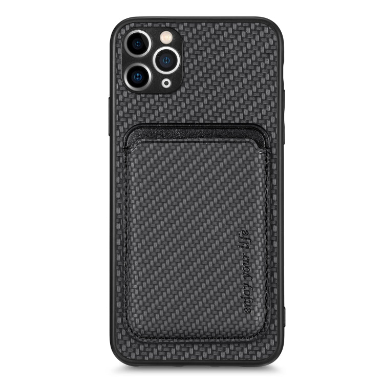 Carbon Fiber Leather Card Magsafe Magnetic Phone Case, For iPhone 6 Plus / 6S Plus, For iPhone 13, For iPhone 7 Plus / 8 Plus, For iPhone 11