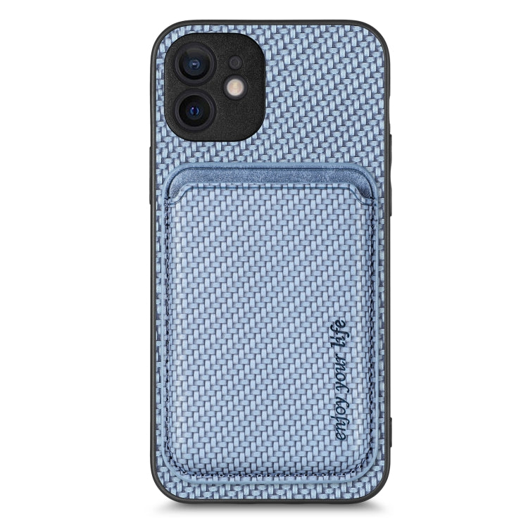 Carbon Fiber Leather Card Magsafe Magnetic Phone Case, For iPhone 12 Pro, For iPhone 12, For iPhone 13 Pro, For iPhone 6 / 6s