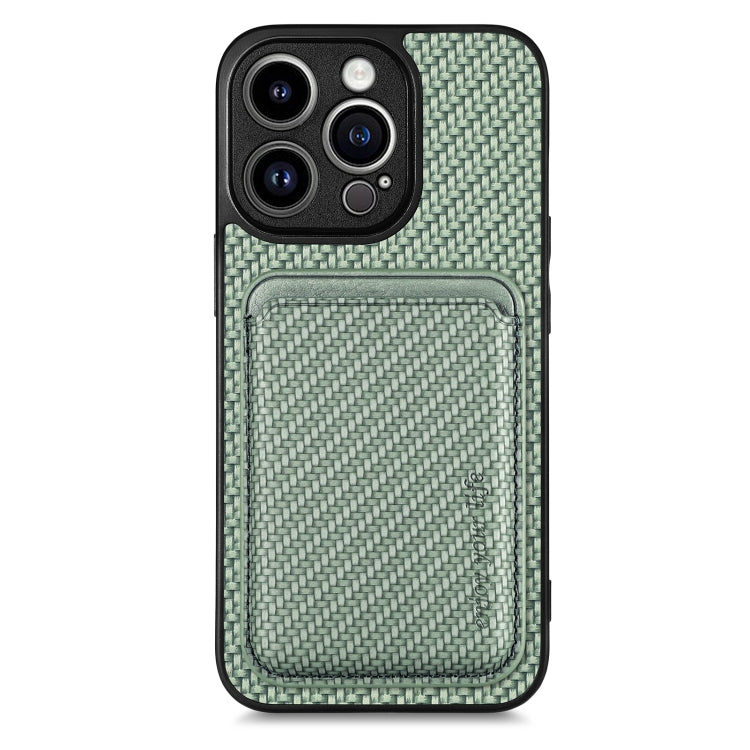 Carbon Fiber Leather Card Magsafe Magnetic Phone Case, For iPhone 12 Pro, For iPhone 12, For iPhone 13 Pro, For iPhone 6 / 6s