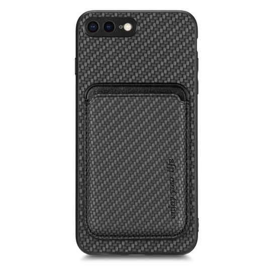 Carbon Fiber Leather Card Magsafe Magnetic Phone Case, For iPhone SE 2022 / 2020 /  7 / 8, For iPhone X / XS, For iPhone  XR, For iPhone XS Max