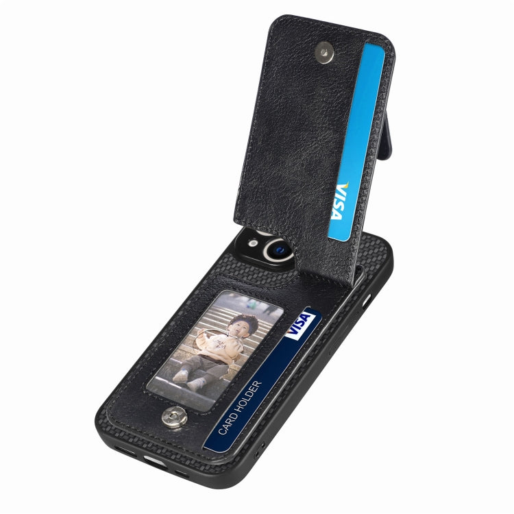 Carbon Fiber Vertical Flip Zipper Phone Case, For iPhone 14, For iPhone 14 Plus, For iPhone 14 Pro, For iPhone 14 Pro Max
