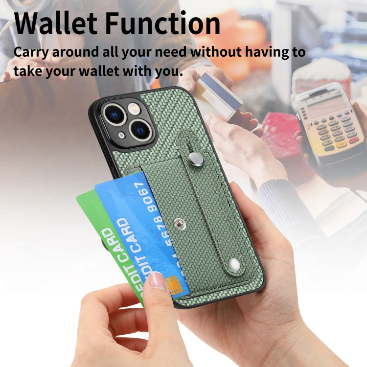 Wristband Kickstand Card Wallet Back Cover Phone Case with Tool Knife, For iPhone 13, For iPhone 13 Pro, For iPhone 13 mini, For iPhone 13 Pro Max