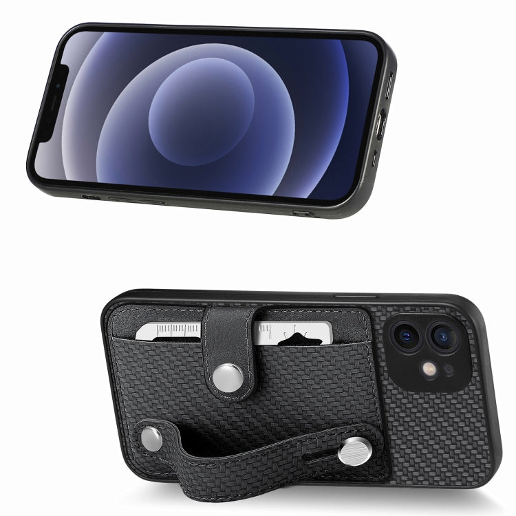 Wristband Kickstand Card Wallet Back Cover Phone Case with Tool Knife, For iPhone 12 mini, For iPhone 12, For iPhone 12 Pro, For iPhone 12 Pro Max
