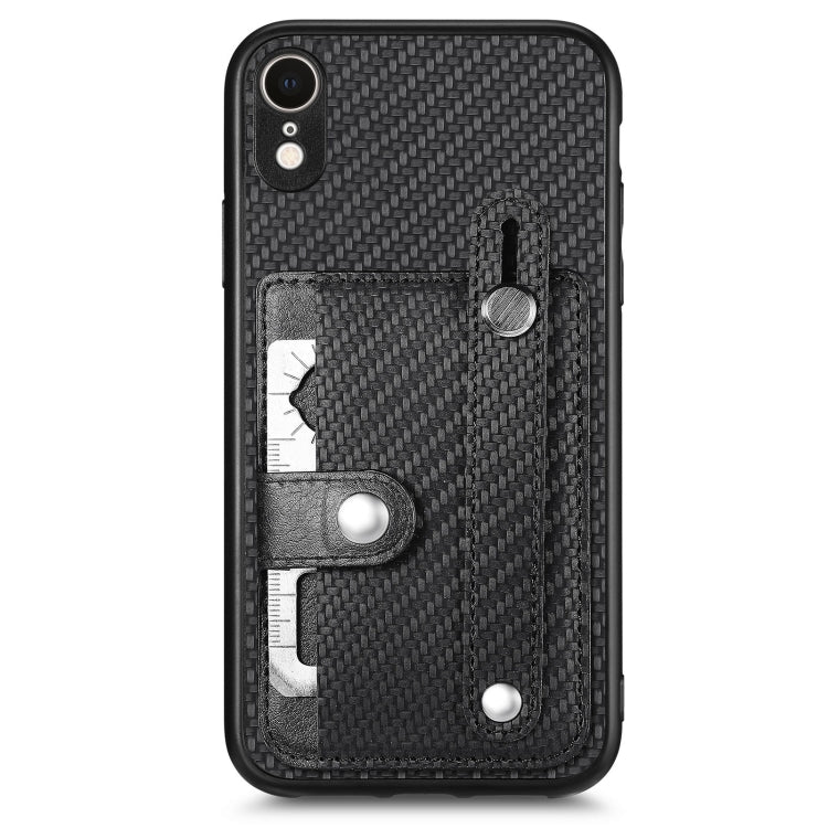 Wristband Kickstand Card Wallet Back Cover Phone Case with Tool Knife, For iPhone XR, For iPhone XS Max, For iPhone SE 2022 / 2020 / 7 / 8, For iPhone 7 Plus / 8 Plus