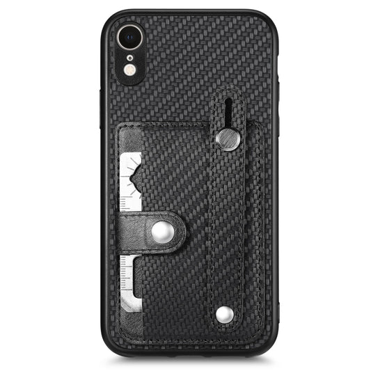 Wristband Kickstand Card Wallet Back Cover Phone Case with Tool Knife, For iPhone XR, For iPhone XS Max, For iPhone SE 2022 / 2020 / 7 / 8, For iPhone 7 Plus / 8 Plus