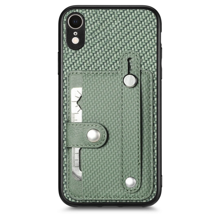 Wristband Kickstand Card Wallet Back Cover Phone Case with Tool Knife, For iPhone XR, For iPhone XS Max, For iPhone SE 2022 / 2020 / 7 / 8, For iPhone 7 Plus / 8 Plus