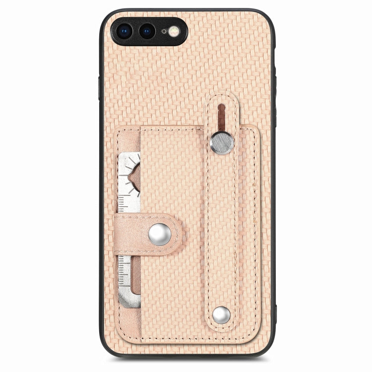 Wristband Kickstand Card Wallet Back Cover Phone Case with Tool Knife, For iPhone XR, For iPhone XS Max, For iPhone SE 2022 / 2020 / 7 / 8, For iPhone 7 Plus / 8 Plus