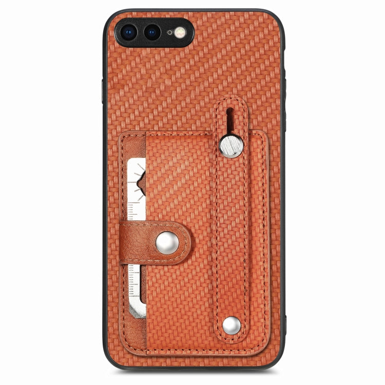 Wristband Kickstand Card Wallet Back Cover Phone Case with Tool Knife, For iPhone XR, For iPhone XS Max, For iPhone SE 2022 / 2020 / 7 / 8, For iPhone 7 Plus / 8 Plus