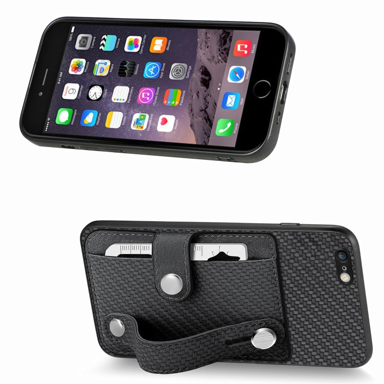 Wristband Kickstand Card Wallet Back Cover Phone Case with Tool Knife, For iPhone 6 / 6s, For  iPhone 6 Plus / 6s Plus