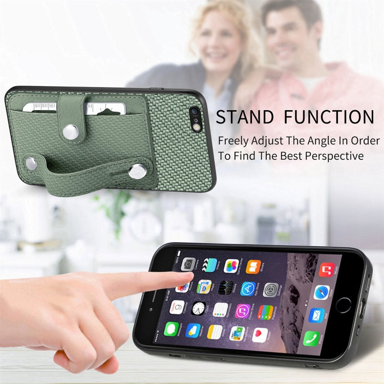 Wristband Kickstand Card Wallet Back Cover Phone Case with Tool Knife, For iPhone 6 / 6s, For  iPhone 6 Plus / 6s Plus