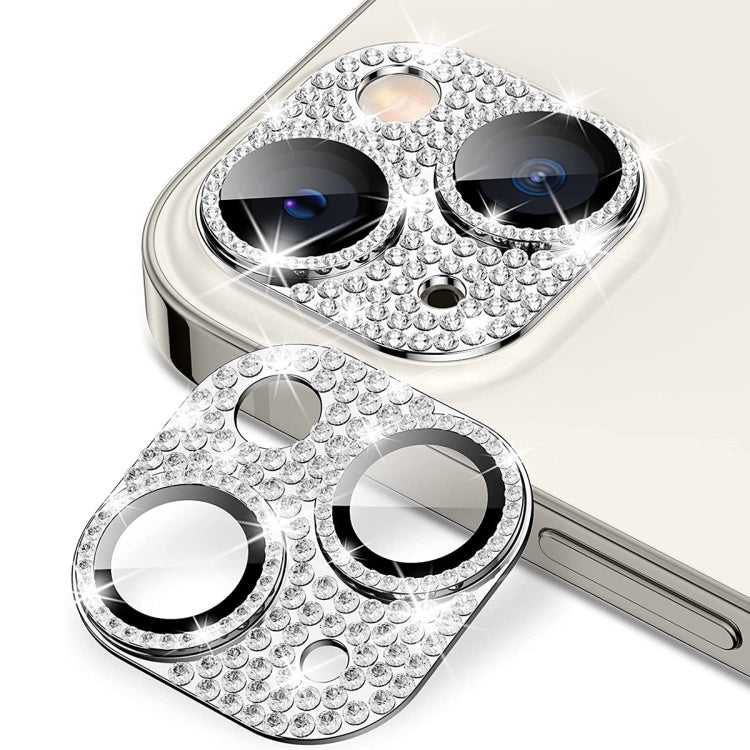 For iPhone 13 / 13 mini ENKAY Hat-Prince Blink Diamond Camera Lens Aluminium Alloy Tempered Glass Film, For iPhone 13 / 13 mini