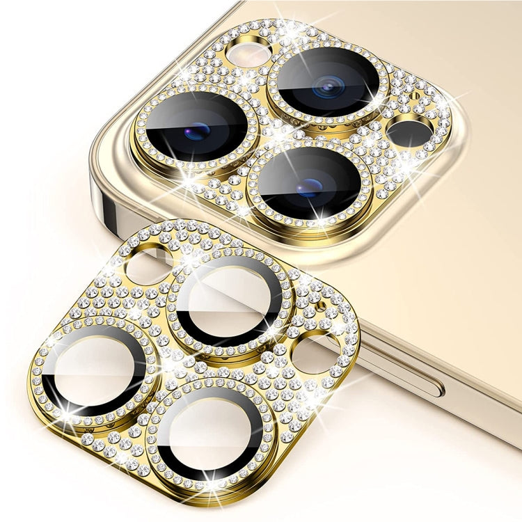 For iPhone 14 Pro / 14 Pro Max ENKAY Hat-Prince Blink Diamond Camera Lens Aluminium Alloy Tempered Glass Film, For iPhone 14 Pro / 14 Pro Max