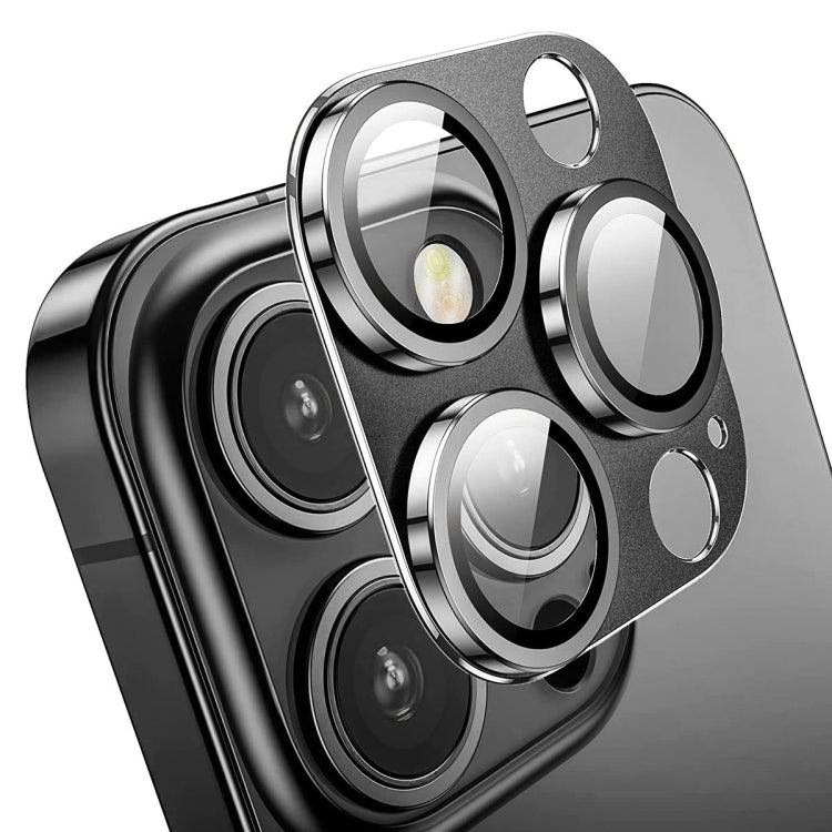 For iPhone 14 Pro / 14 Pro Max ENKAY Hat-Prince Anti-reflection Camera Lens Aluminium Alloy Tempered Glass Film, For iPhone 14 Pro / 14 Pro Max
