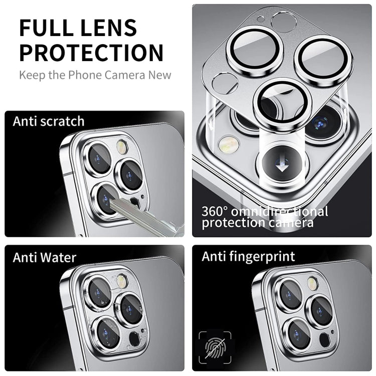 For iPhone 14 Pro / 14 Pro Max ENKAY Hat-Prince Anti-reflection Camera Lens Aluminium Alloy Tempered Glass Film, For iPhone 14 Pro / 14 Pro Max
