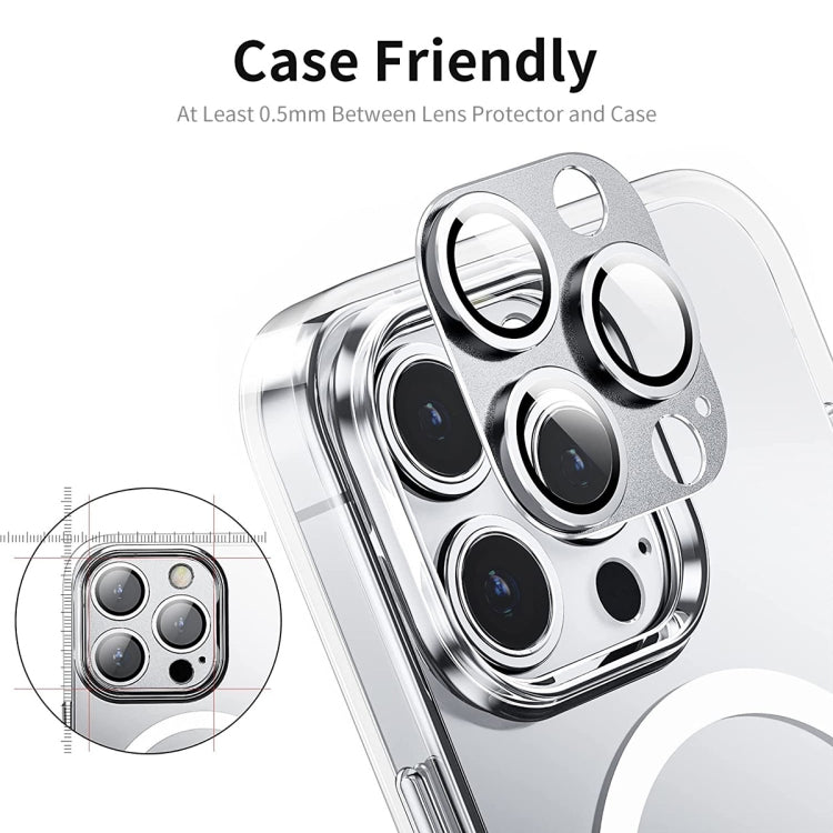 For iPhone 14 Pro / 14 Pro Max ENKAY Hat-Prince Anti-reflection Camera Lens Aluminium Alloy Tempered Glass Film, For iPhone 14 Pro / 14 Pro Max