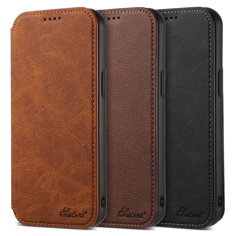 Suteni J06 Multifunctional Leather Magnetic Magsafe Phone Case, For iPhone 14 Pro Max