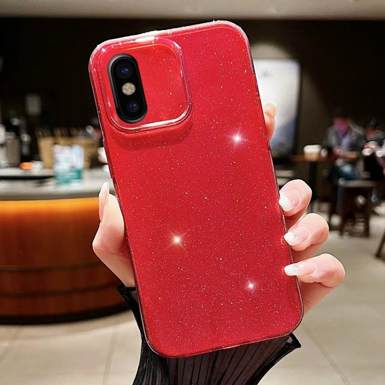 Jelly Glitter Solid Color TPU Phone Case, For iPhone X / XS, For  iPhone XR
