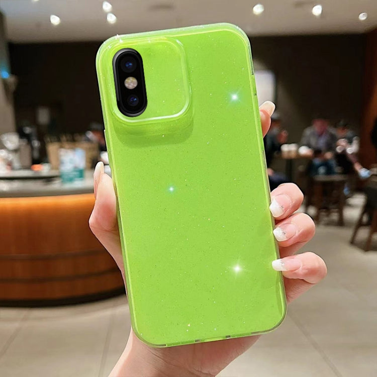Jelly Glitter Solid Color TPU Phone Case, For iPhone X / XS, For  iPhone XR