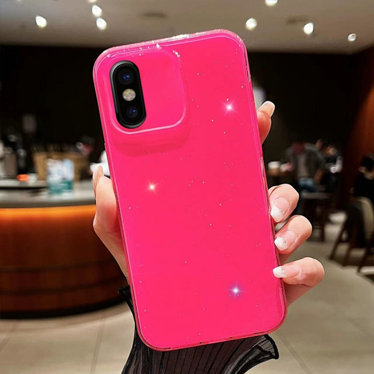 Jelly Glitter Solid Color TPU Phone Case, For iPhone X / XS, For  iPhone XR