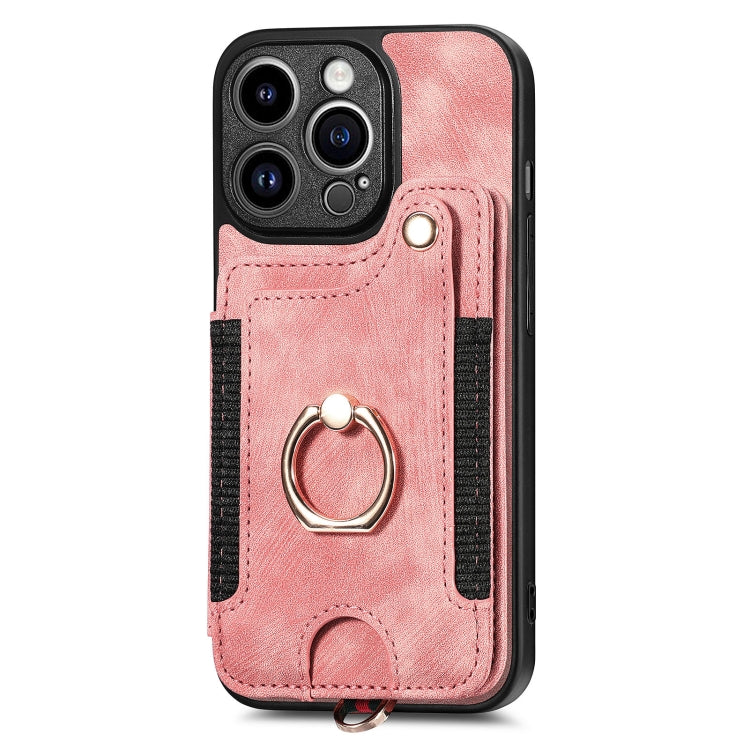 Retro Skin-feel Ring Multi-card Wallet Phone Case, For iPhone 11, For iPhone 11 Pro, For iPhone 11 Pro Max, For iPhone X / XS