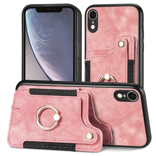 Retro Skin-feel Ring Multi-card Wallet Phone Case, For iPhone XR, For iPhone XS Max, For iPhone SE 2022 / SE 2020, For iPhone 7 Plus / 8 Plus
