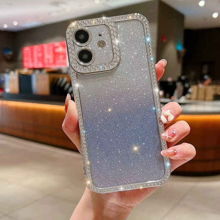 Diamond Gradient Glitter Plated TPU Phone Case, For iPhone 12, For iPhone 12 Pro, For iPhone 12 Pro Max