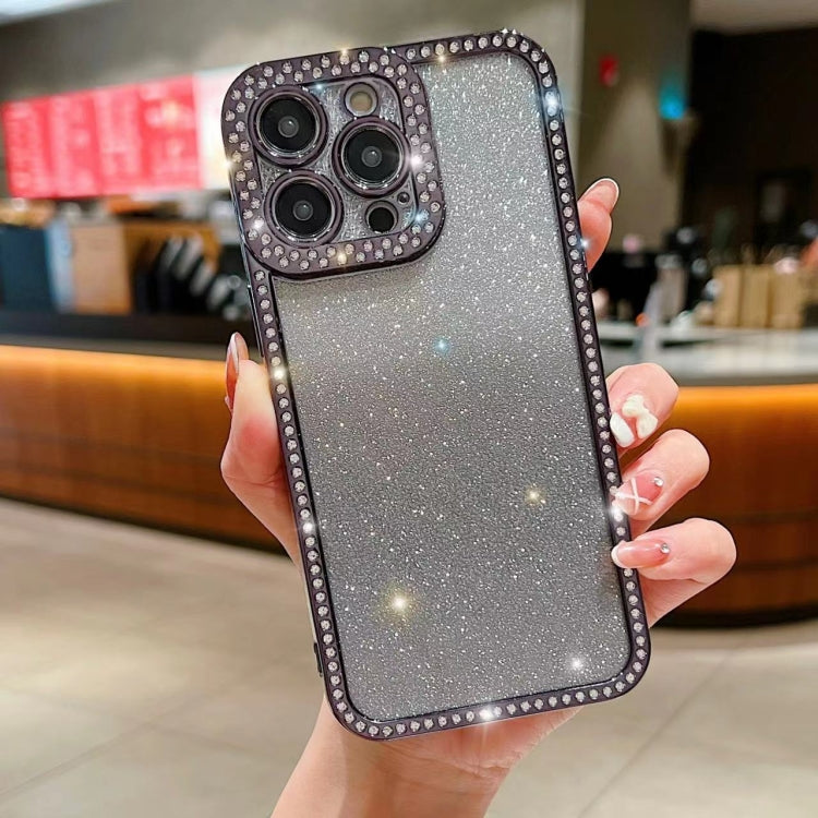Diamond Gradient Glitter Plated TPU Phone Case, For iPhone 13, For iPhone 15 Pro, For iPhone 13 Pro