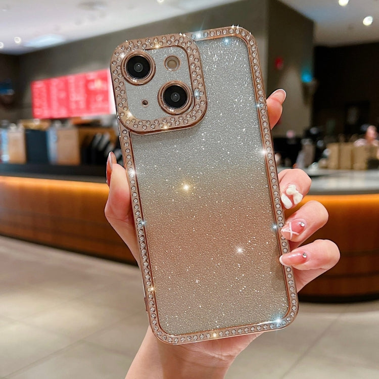 Diamond Gradient Glitter Plated TPU Phone Case, For iPhone 14 Plus, For iPhone 11 Pro