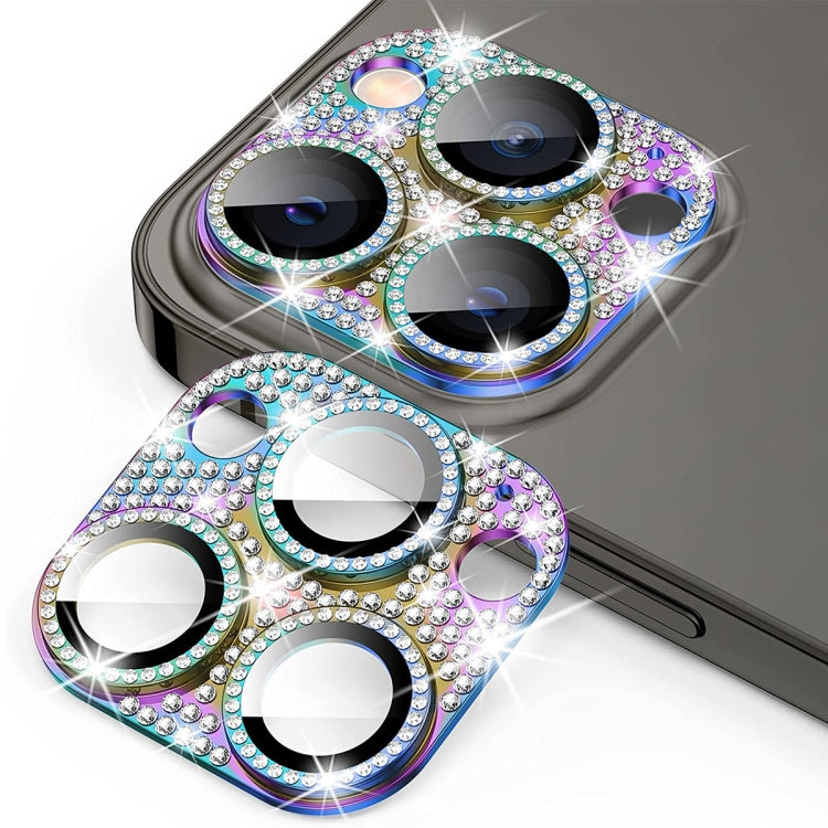 For iPhone 12 Pro Max ENKAY Hat-Prince Blink Diamond Camera Lens Aluminium Alloy Tempered Glass Film, For iPhone 12 Pro Max
