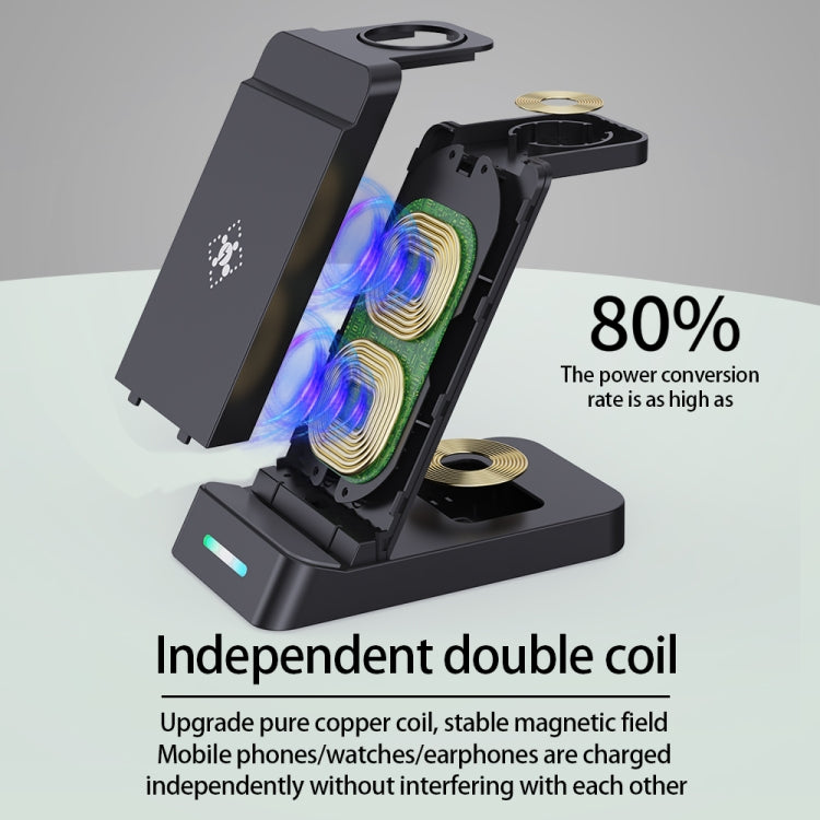 B20A 15W Qi Wireless Charger Charging Stand Compatible for iPhone iWatch Airpods
