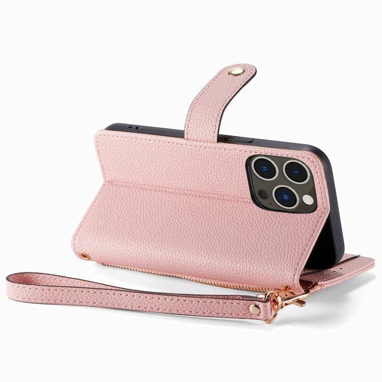 Love Zipper Lanyard Leather Phone Case, For iPhone 15, For iPhone 14 Plus, For iPhone 14, For iPhone 14 Pro