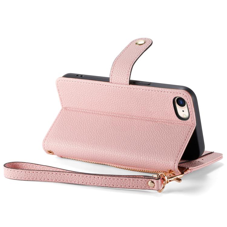 Love Zipper Lanyard Leather Phone Case, For iPhone 17e / 16e, For iPhone 17 Pro Max, For iPhone 17 Pro, For iPhone 17