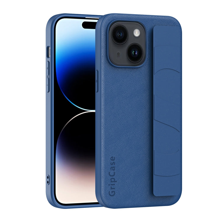 Skin Elastic Wrist Grip Back Cover Phone Case, For iPhone 15 Pro Max, For iPhone 14, For iPhone 14 Pro, For iPhone 15 Pro