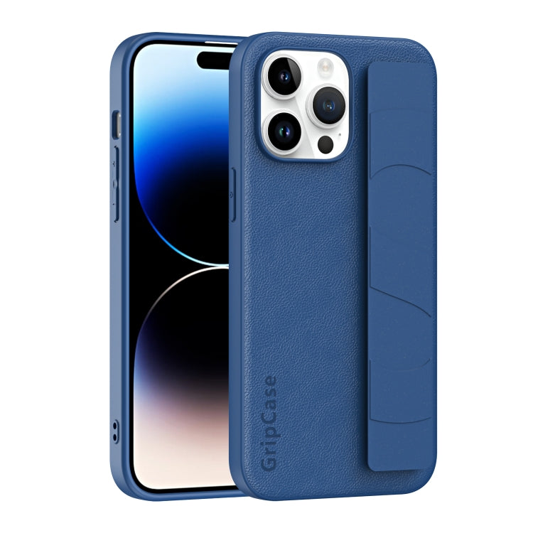 Skin Elastic Wrist Grip Back Cover Phone Case, For iPhone 15 Pro Max, For iPhone 14, For iPhone 14 Pro, For iPhone 15 Pro