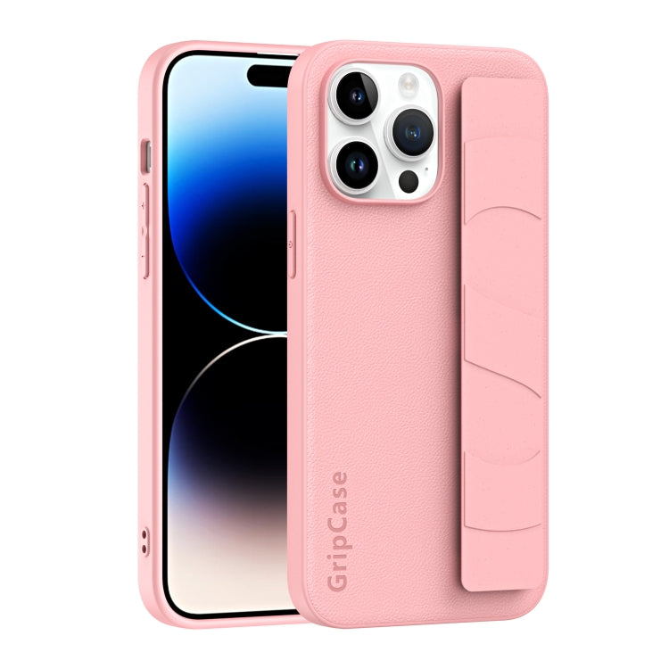 Skin Elastic Wrist Grip Back Cover Phone Case, For iPhone 15 Pro Max, For iPhone 14, For iPhone 14 Pro, For iPhone 15 Pro
