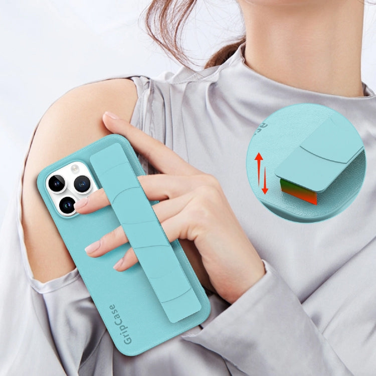 Skin Elastic Wrist Grip Back Cover Phone Case, For iPhone 15 Pro Max, For iPhone 14, For iPhone 14 Pro, For iPhone 15 Pro