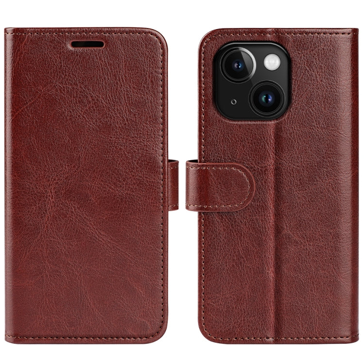 R64 Texture Horizontal Flip Leather Phone Case, For iPhone 16 Pro, For iPhone 16 Plus, For iPhone 16, For iPhone 15 Pro Max, For iPhone 15 Pro, For iPhone 15 Plus