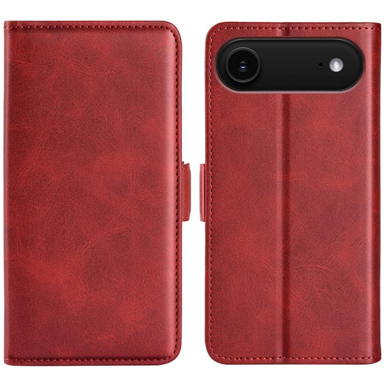 Dual-side Magnetic Buckle Horizontal Flip Leather Phone Case, For iPhone 16 Pro Max, For iPhone 16e, For iPhone 16 Pro, For iPhone 16 Plus