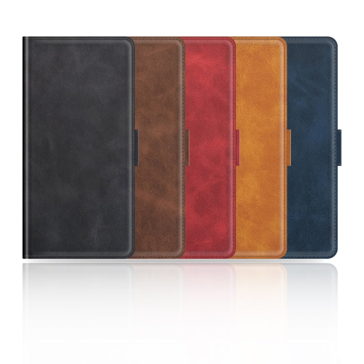 Dual-side Magnetic Buckle Horizontal Flip Leather Phone Case, For iPhone 16 Pro Max, For iPhone 16e, For iPhone 16 Pro, For iPhone 16 Plus